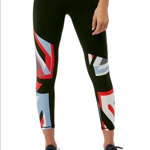 Sweaty Betty Ltd Ed Union Jack Power Leggings SZ S